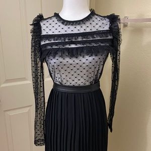 Forever21 Black Sheer Too Sz M